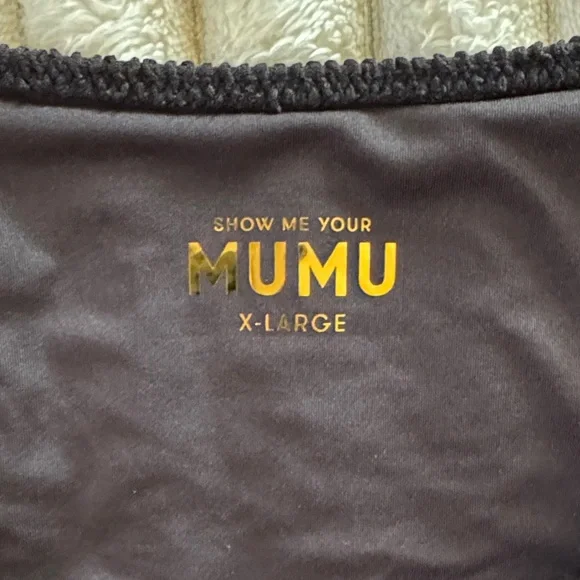 Show Me Your MuMu Hot tub top XXL & Sail bottom XL, black scrunch